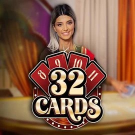 Official Live Casino logo: 32 Cards by Ezugi at Wildroyal Casino