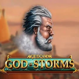 Age Of The Gods: God of Storms online game logo by Playtech on wildroyal.org