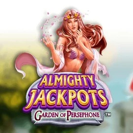 Almighty Jackpots: Garden of Persephone online game logo by Novomatic on wildroyal.org