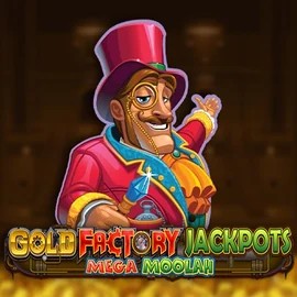 Play the Gold Factory Jackpots Mega Moolah slot by Aurum Signature Studios on Wildroyal Casino