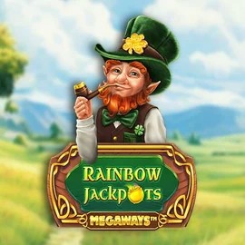 Jackpots logo of Rainbow Jackpots Megaways from Red Tiger Gaming at Wildroyal Casino