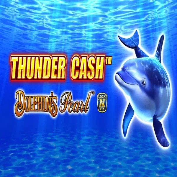 Thunder Cash Dolphins Pearl by Novomatic, showcased at wildroyal.org – game logo